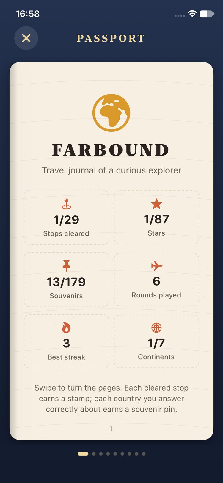 A passport page full of stamps